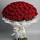 Букет 101 Красная роза Блэк Мэджик в Хохле