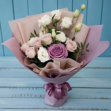 Букет цветов из:  Розы и Лизиантусы в Хохле