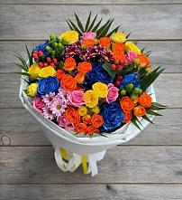 Букет цветов из:  Розы и Хризантемы #REPLACE_PRED# Хохле