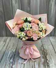 Букет цветов из:  Гвоздики, Розы и Хризантемы #REPLACE_PRED# Хохле