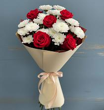 Букет цветов из:  Розы и Хризантемы в Хохле