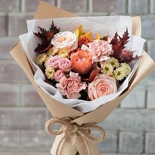 Букет цветов из:  Гвоздики, Хризантемы и Розы #REPLACE_PRED# Хохле