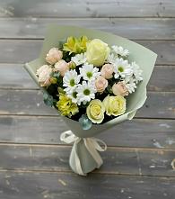 Букет цветов из:  Альстромерии, Розы и Хризантемы в Хохле