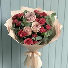 Букет цветов из:  Гвоздики и Розы #REPLACE_PRED# Хохле