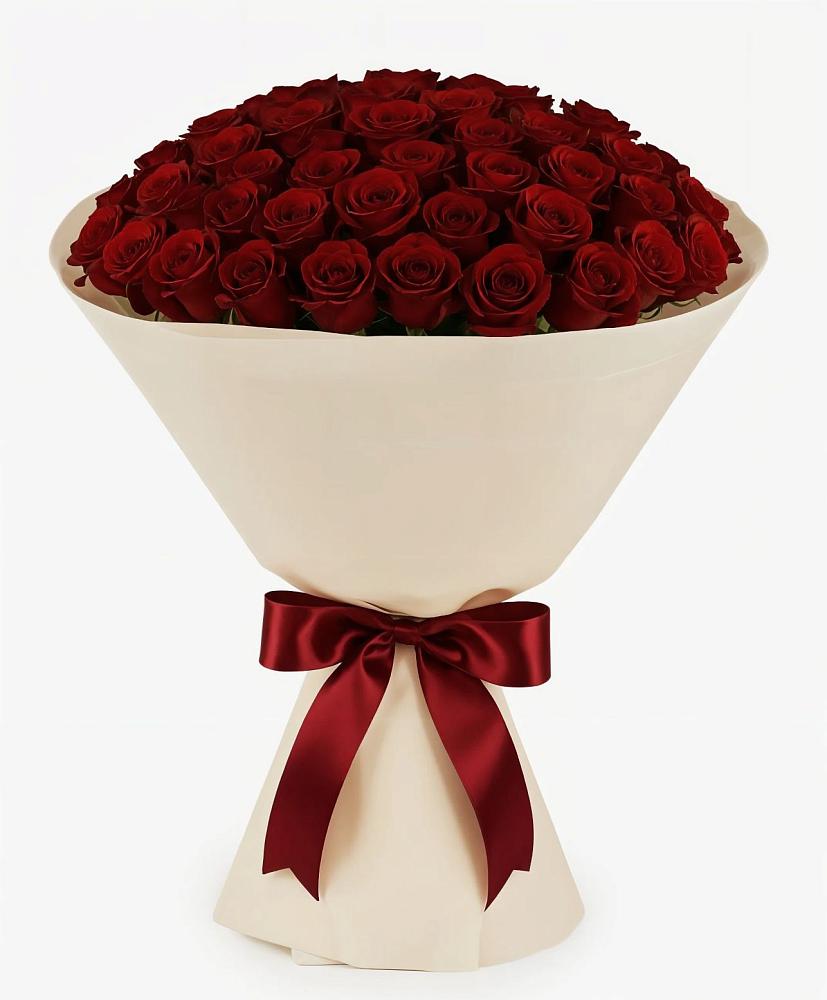 Букет 101 Бордовая роза Блэк Бакарра в Хохле