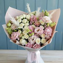 Букет цветов из:  Альстромерии и Розы в Хохле